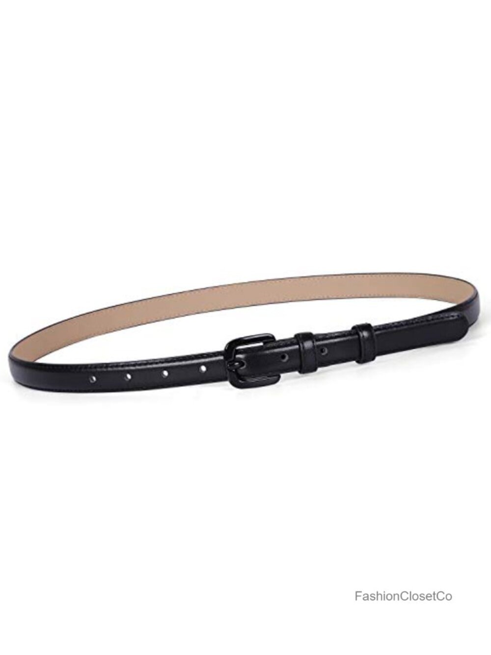 Skinny Leather Belt Women Thin Waist Jeans Pants Pin Buckle